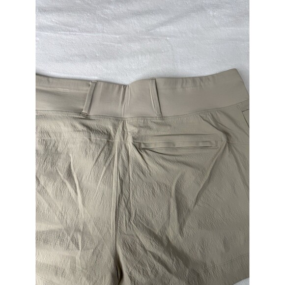 Athleta Shorts Womens 18 Beige Trekkie North High Rise Ripstop Hiking Trails - Picture 10 of 14